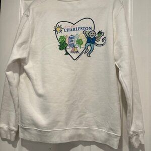 Roller Rabbit Charleston Crewneck Size Medium White